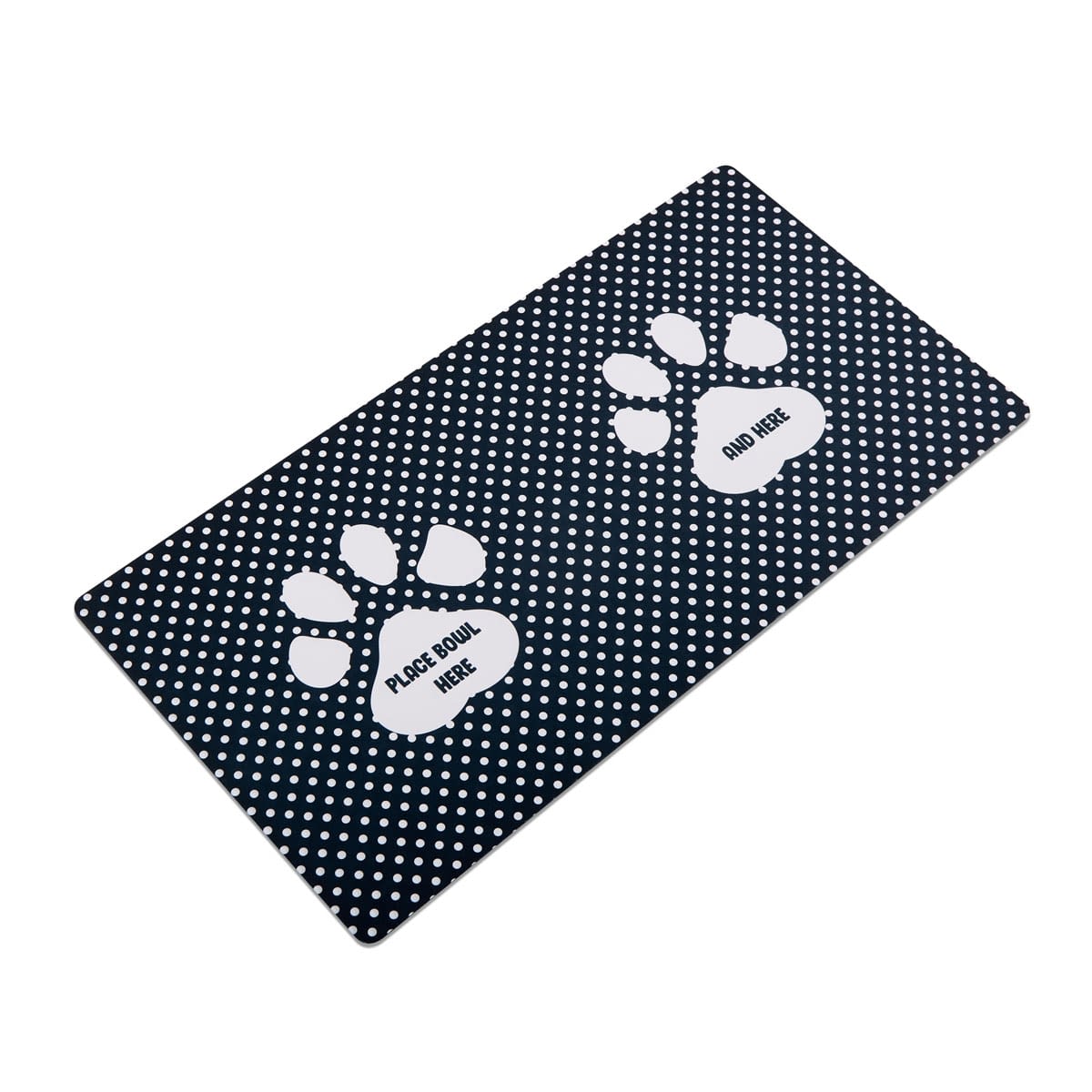 FunkyPaw Polka Dot Print Dog Feeding Mat Pet Shop FunkyPaw