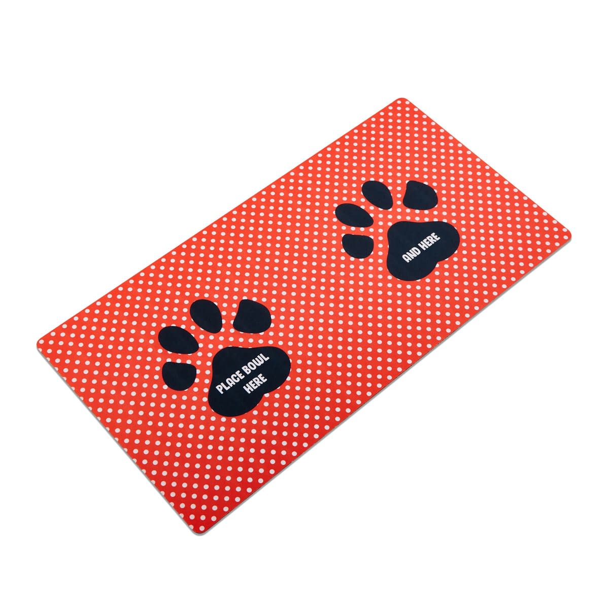 FunkyPaw Polka Dot Print Dog Feeding Mat Pet Shop FunkyPaw